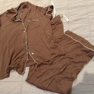 Stars Above Brown Pajama Set